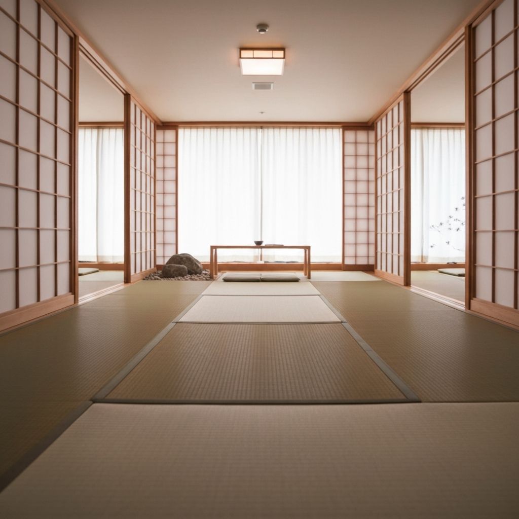 Minimalist retreat interior space